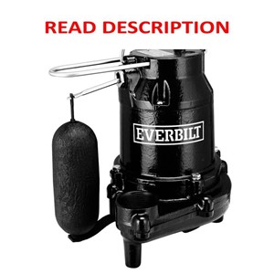 Everbilt 1/2 HP Cast Iron Sump Pump