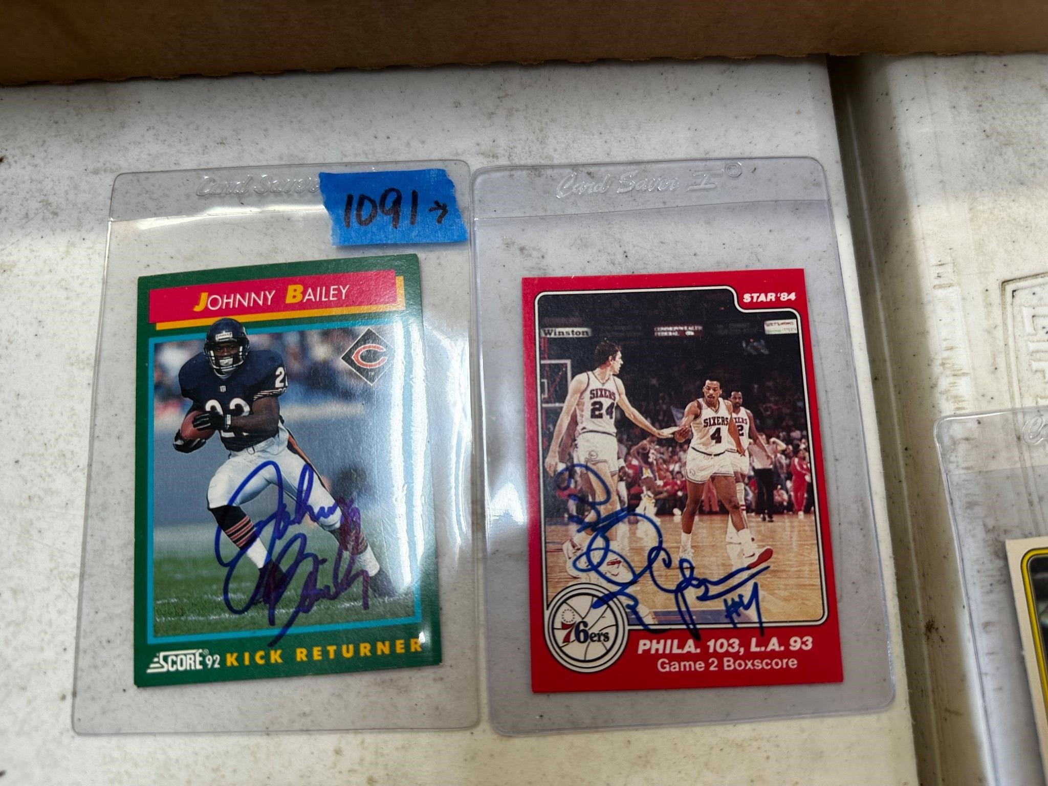 (2) Autographed Cards