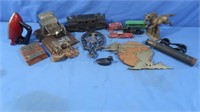 Midge Toy Train Cars, Mason's Sad Iron Stand &