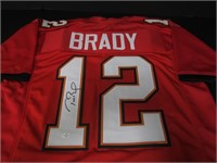 BUCCANEERS TOM BRADY SIGNED JERSEY VS COA