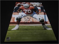 CHRISTIAN JONES SIGNED 11X17 PHOTO TEXAS COA