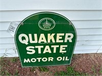 Quaker State Motor Oil 2 Sided Sign