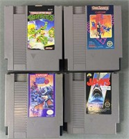 4pc Vtg Nintendo NES Videogames w/ Megaman 3