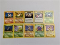 (10) Vintage Pokemon Common Cards