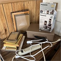 Strong Box, Phones, Frames, Power Strip