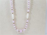 Vintage Lucite Beaded Necklace 26"