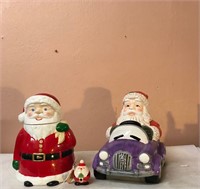 Santa Claus cookie jars (2)