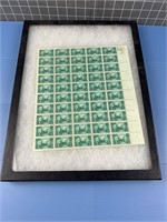 UNCUT ROOSEVELT 1c STAMP SHEET IN CASE