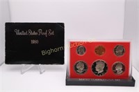 1980 US Proof Coin Set: 6 Coins in lot