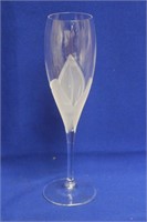 Etched Glass Goblet