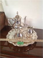 Sheridan silver plated tea set W/tray
