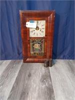 Vtg Wooden American Clocks Wall Clock