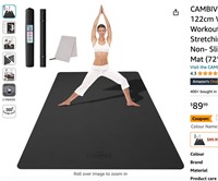 CAMBIVO Large Yoga Mat 183cm x 122cm