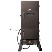 30 in. Dual Fuel Propane Gas and Charcoal Smoker