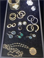 Assortment of Fashion Jewelry, earrings, rings ,
