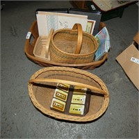 Large Longaberger Basket (Broken) & Others