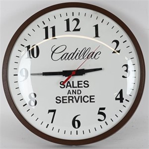 CADILLAC SALES AND SERVICE CLOCK