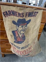 Farmers Finest Potatoes Burlap Sacks and Others