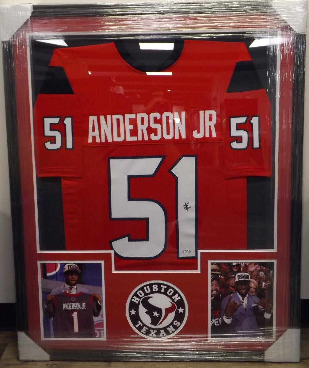 FRAMED WILL ANDERSON SIGNED JERSEY PSA COA