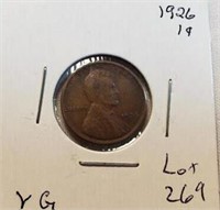 1926 Wheat Cent VG