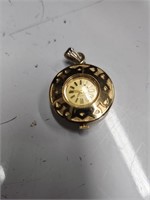 Vintage Watch Necklace Pendant