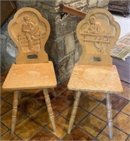 Carved antique chairs