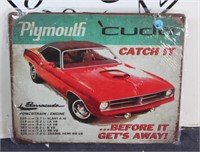 Novelty Metal SIgn - Plymouth  'Cuda
