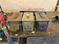 TWO EMPTY AMMO CANS