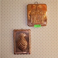 2 COPPER PLATED MOLDS