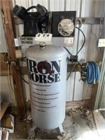 Iron Horse 60 gallon air compressor w/hose reel