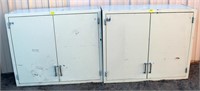 (2) Metal Storage Shop Cabinets