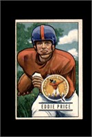 1951 Bowman #127 Eddie Price EX to EX-MT+
