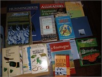 Shelf Lot of Books of Animals, Birds, Wildlife,