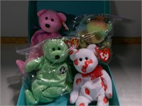 4 Beanie Babies, bears