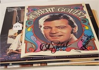 6 Pc. Record Albums + Robert Goulet Signed Program