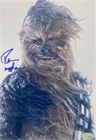 Star Wars Chewbacca signed movie photo