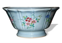 Chinese Clair de Lune Jardiniere, Qing