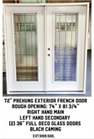 72" Prehung Exterior French Door