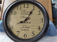 Inspirational Clock - 15" -Battery Operated