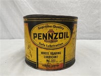 Pennzoil 5 lb wheel bearing grease tin
