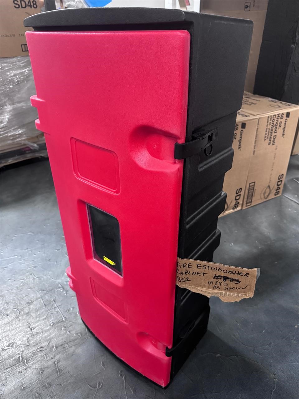 AS SHOWN FIRE EXTINGUISHER CABINET B52