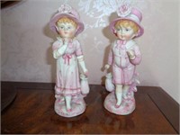 Items in Foyer - includes :  Porcelain Figures