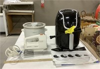 3 Small appliances- Air fryer, Crock pot, Mixer