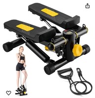 Noaovo Mini Stepper w/Resistance Bands. Yellow.