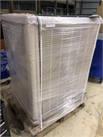 Champion Essick cooler, new on pallet, damage to
