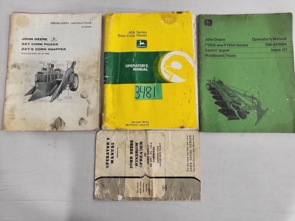 Vintage John Deere Manuals-Implements 2 & 4-Legged