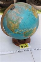 Vintage lighted globe