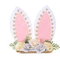 Vividsun Girls Flower Crown Spring Bunny Hair