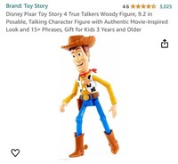 Toy Story 4 True Talkers Woody Figure