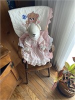 Vintage High Chair with Decor